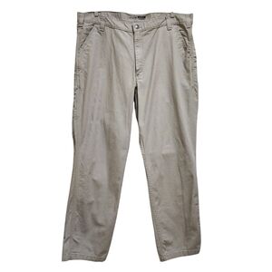 Carhartt Pants Mens Sz 42x34 Tan Canvas Relaxed Fit Workwear Rugged Flex Casual
